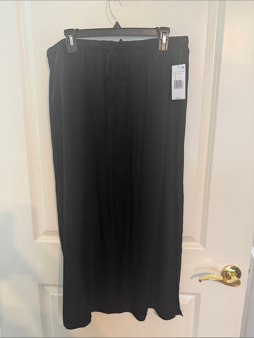 Rag & Bone Black Maxi Skirt with Drawstring XL